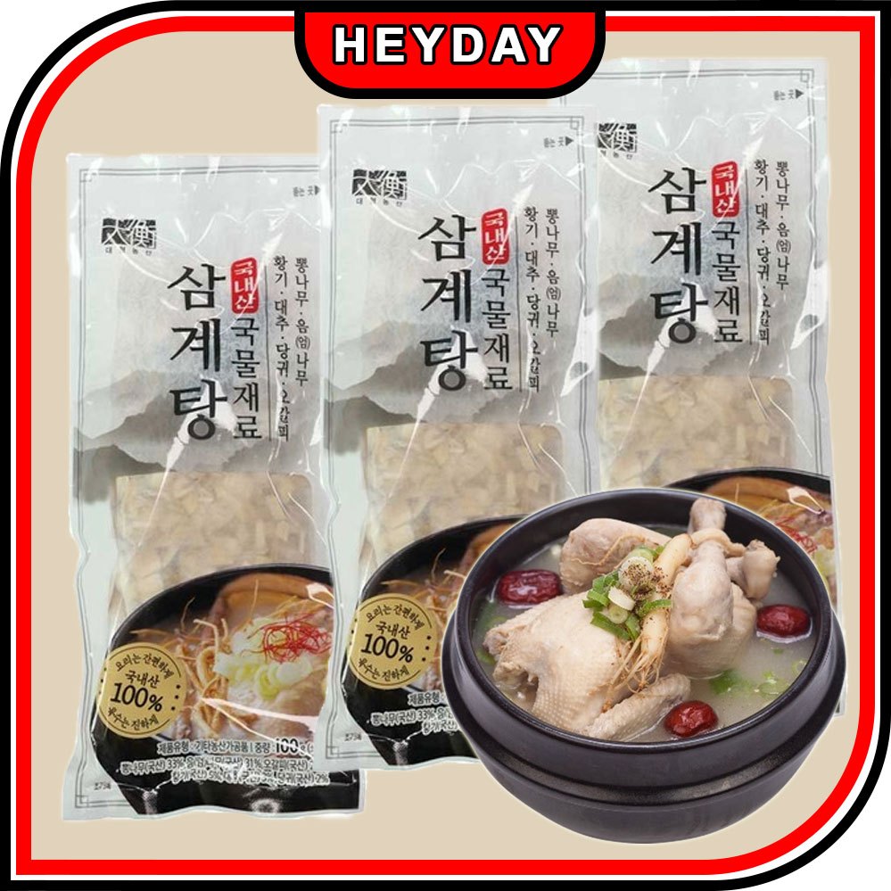 Korean Ginseng Chicken Soup Kit 100g – Samgyetang Herbal Mix | Shopee ...