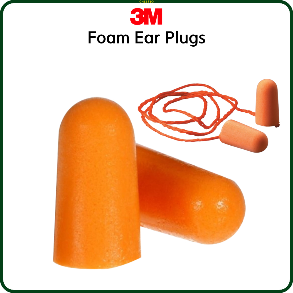 3M Foam Ear Plugs for Noise Reduction – Neon, Orange & Orange Corded ...
