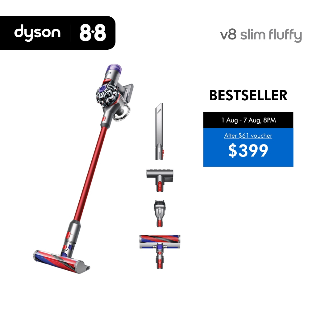 8.8 Specials] Dyson V8 Slim ™ Fluffy Cordless Vacuum Cleaner