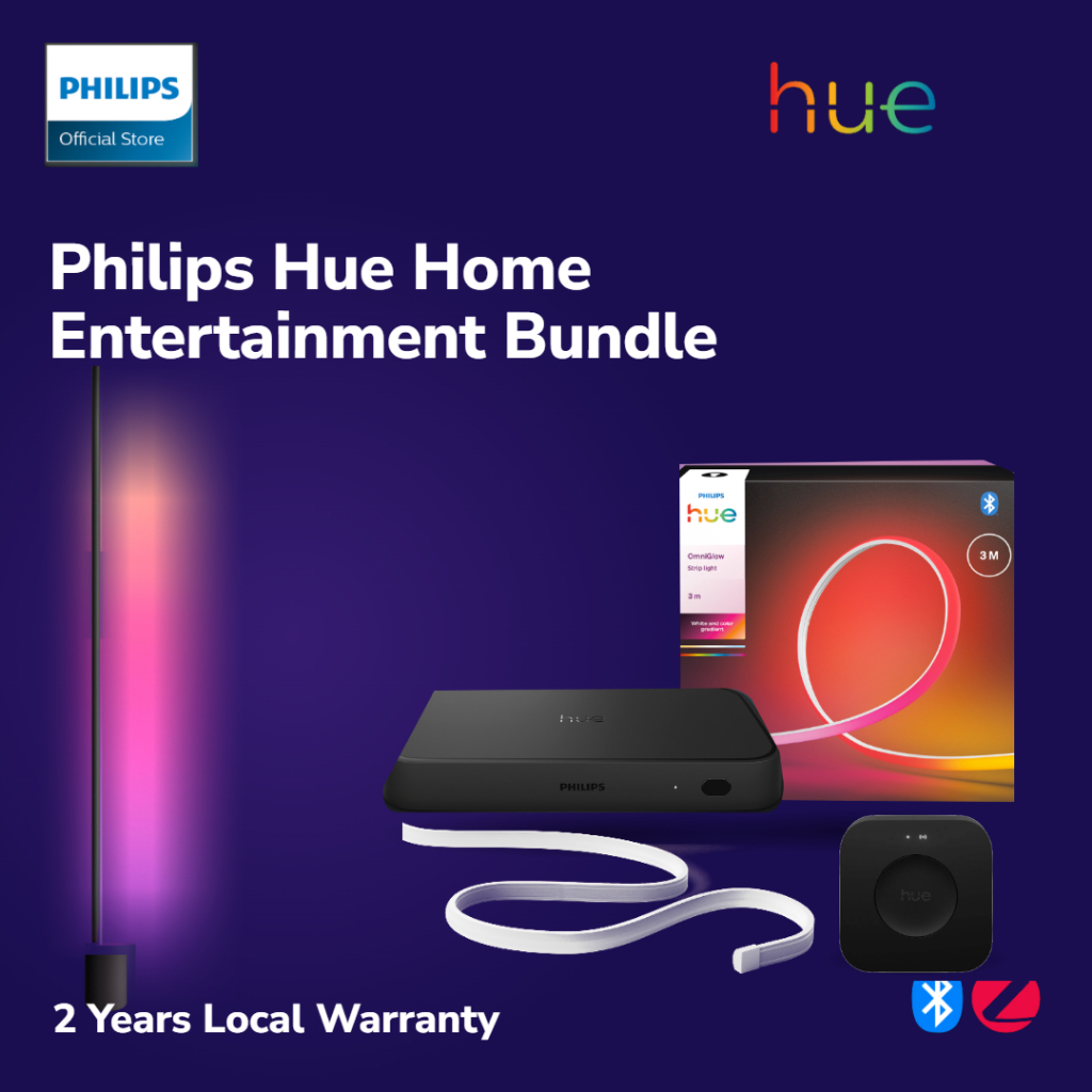 Philips Hue Entertainment Bundle with Bridge Pro, Signe, OmniGlow Strip ...