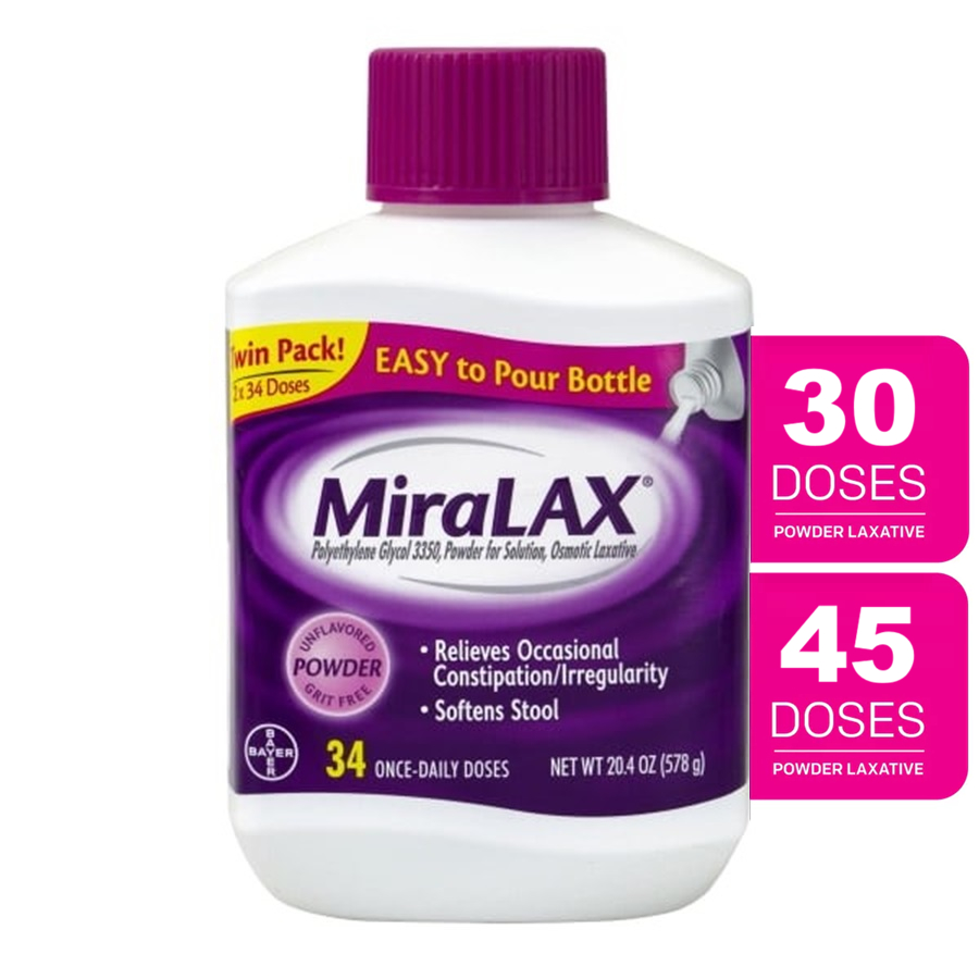 1 box MiraLAX/ Purelax Gentle Constipation Relief Laxative Powder ...