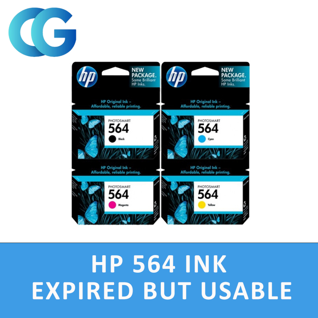 [ORIGINAL] HP Ink Cartridge HP 564 Black Cyan Magenta Yellow (Expired ...