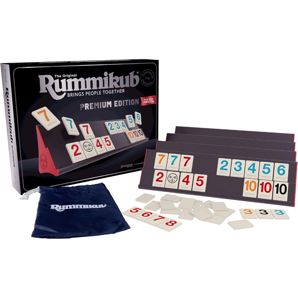 Authentic Rummikub Premium Edition Silver by Pressman Large Numbers ...