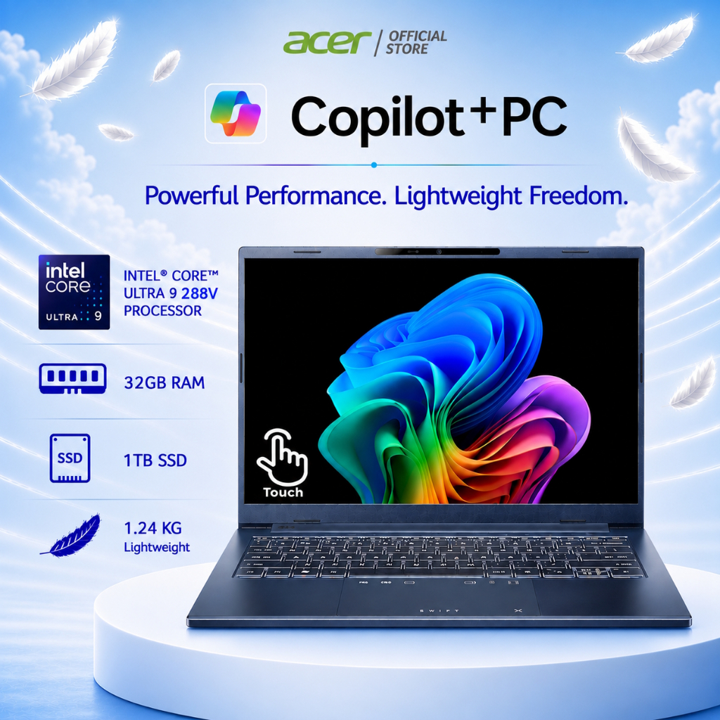 [LATEST Copilot+ PC][Intel® Core™ Ultra 9 288V]Acer Swift Go 14 |SFG14 ...