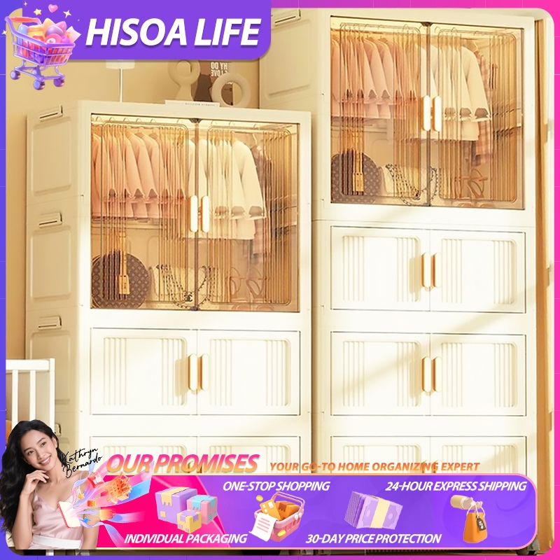 Hisoa Large Size Foldable Wardrobe For Kids Baby Clothes Wardrobe ...