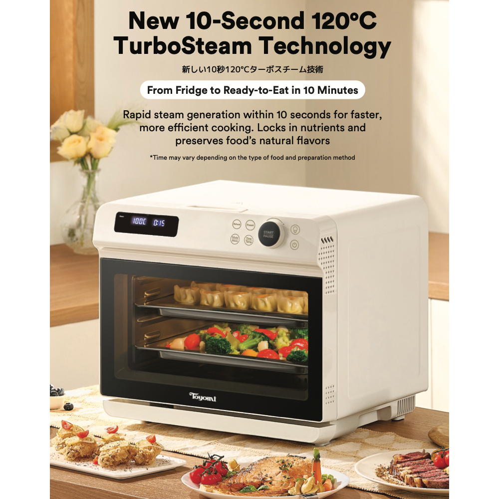 Toyomi 20L/32L Steam + Air Fryer Oven AFO 2075ST AFO 3275ST product listing photo 2