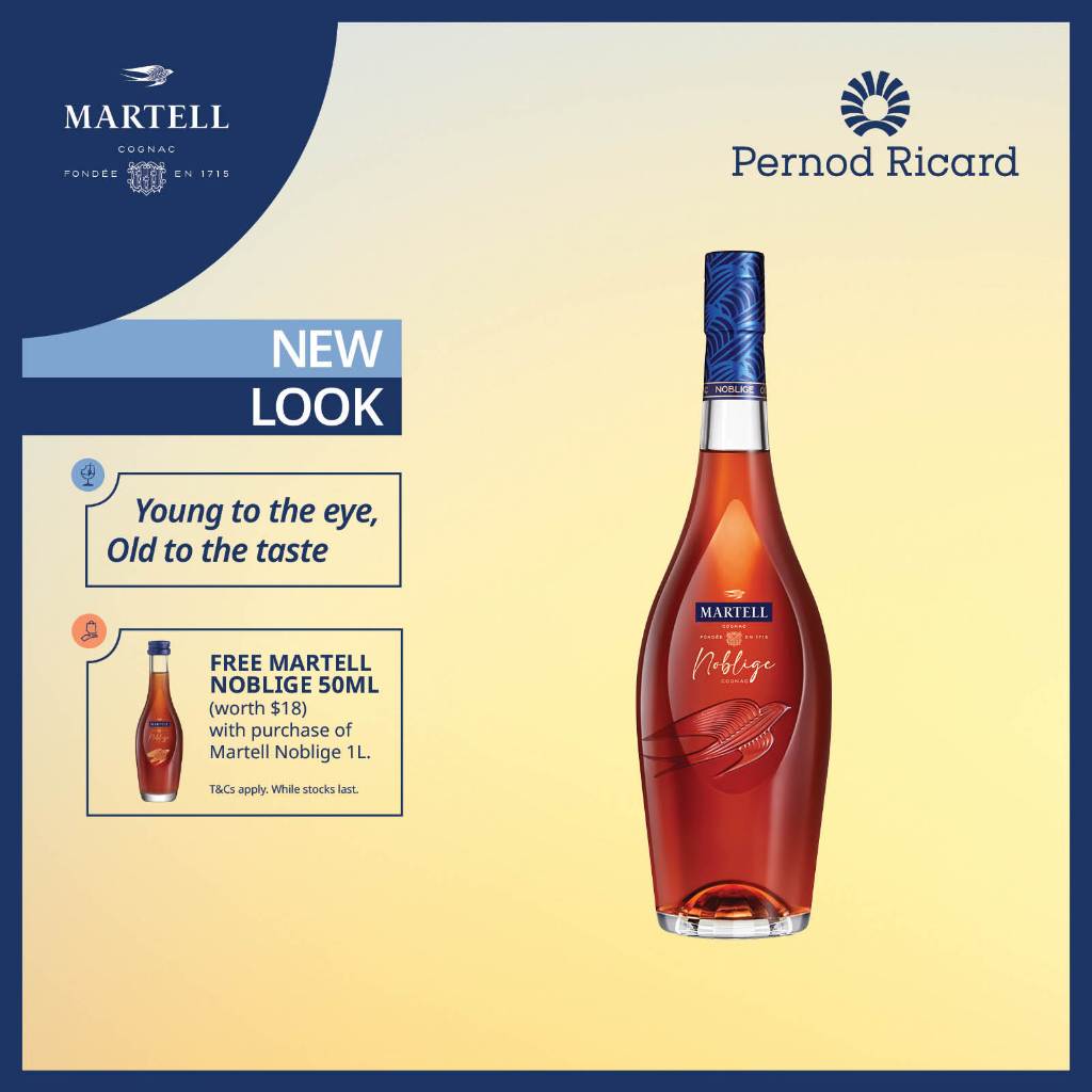 Official Store] Martell Noblige 1 Litre [Cognac] | Shopee Singapore