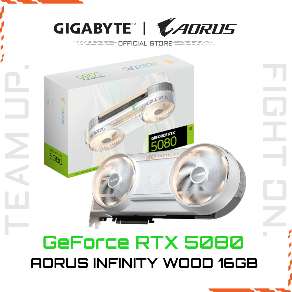 AORUS GeForce RTX™ 5080 INFINITY WOOD - 16G NVIDIA GAMING GRAPHICS CARD ...