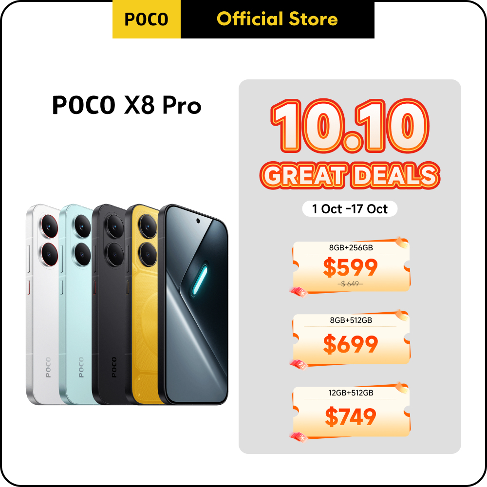 New POCO X8 Pro Smartphone | 8GB+256GB/12GB+512GB, Flagship