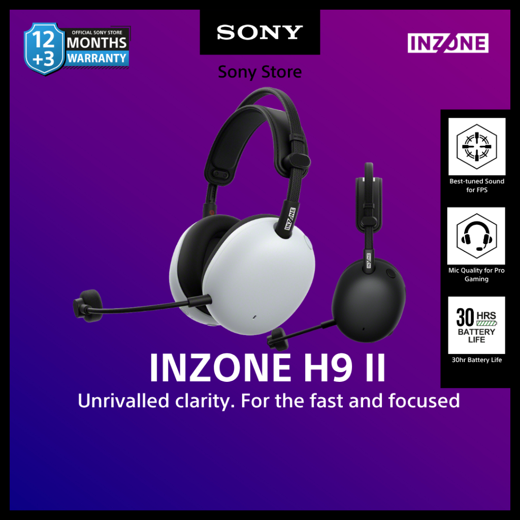 INZONE H9 II Wireless Noise Cancelling Gaming Headset | Shopee