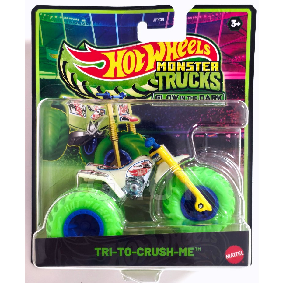 Hot Wheels Monster Trucks 1:64 Glow in the dark (TRI-TO-CRUSH-ME ...