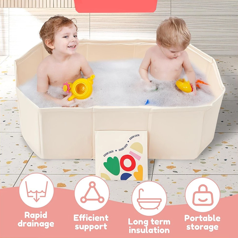 Foldable Baby Swimming Bucket, Household Baby Bath Basin, Bath Pool ...