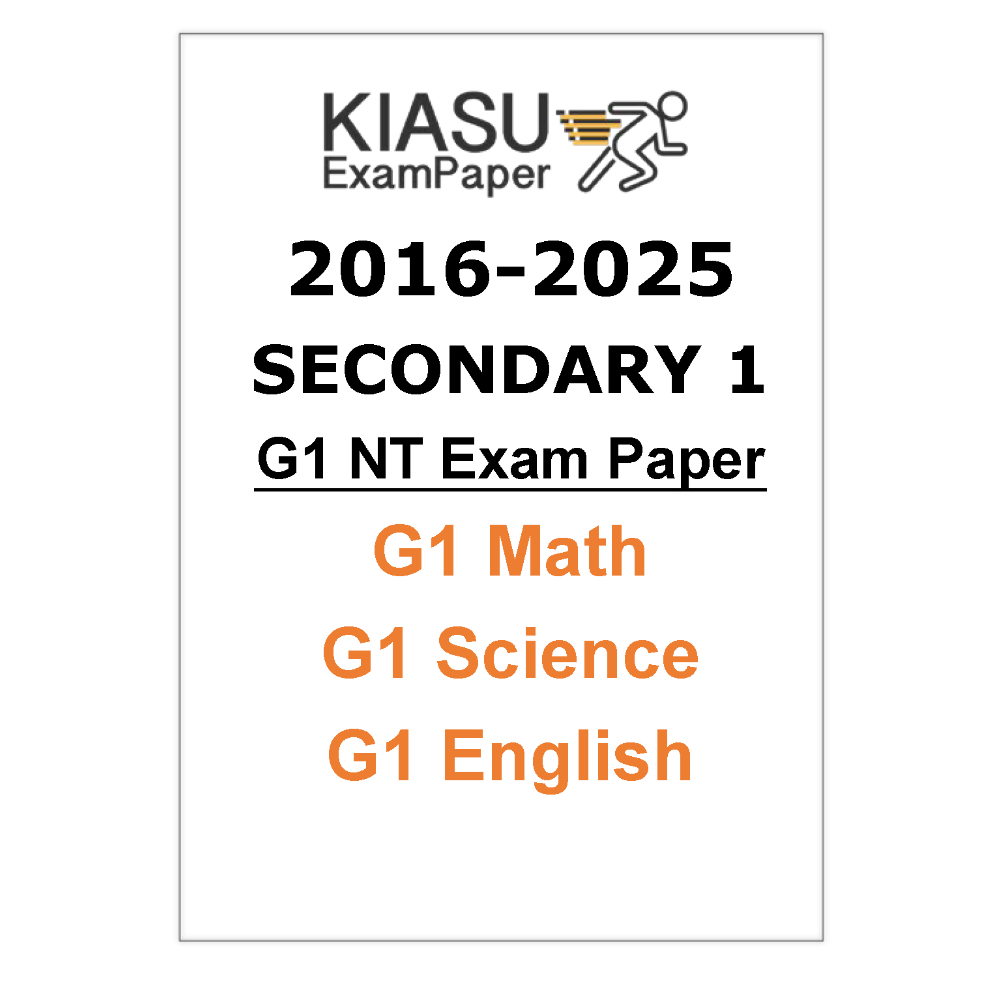 2016-2023 2024 2025 Secondary 1 Sec 1 G1 General 1 Normal Technical NT ...
