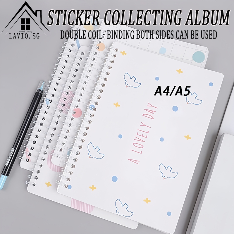 [SG] Reusable Sticker Collection Albums Book A4/A5 Paper Sticker ...