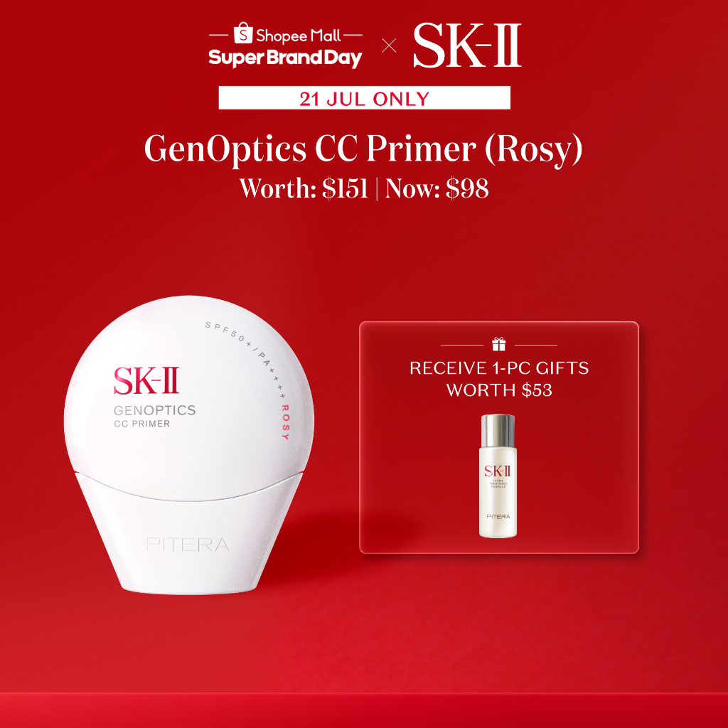 21 July Only] SK-II GenOptics CC Primer Set + 1-pc Gift | Shopee