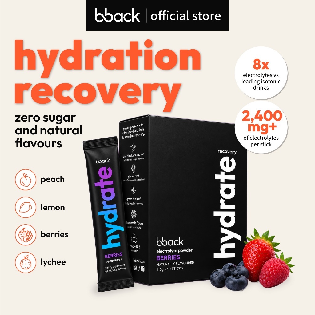 [BESTSELLER] bback hydrate | zero sugar electrolyte hydration sachets ...