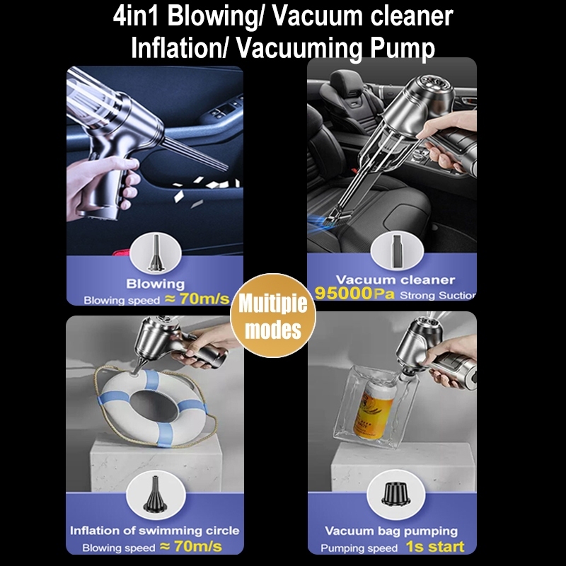 4 in 1 cordless vacuum accessory view