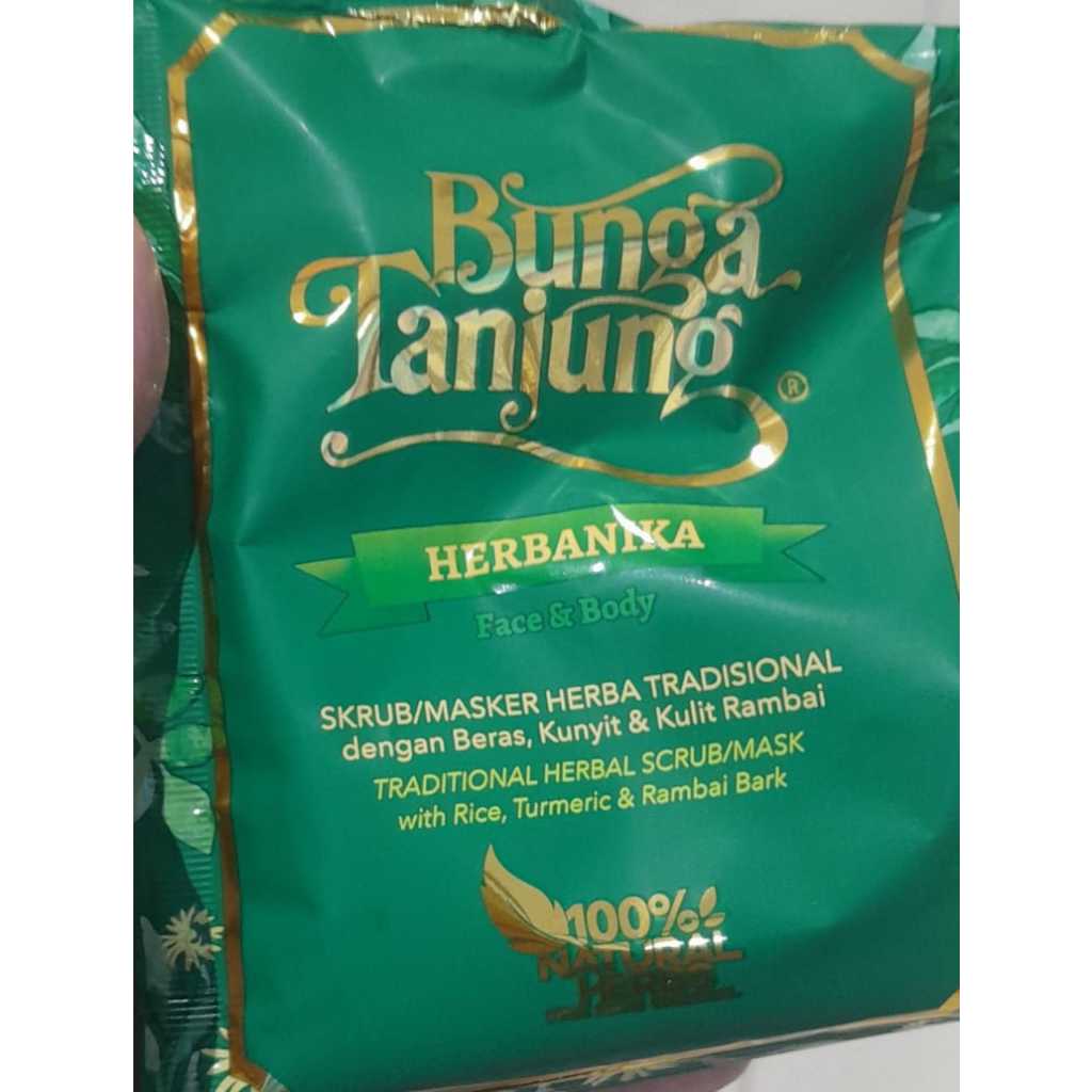 Bunga Tanjung Herbanika Face & Body Scrub/ Mask, 50g (Serbuk Kulit ...