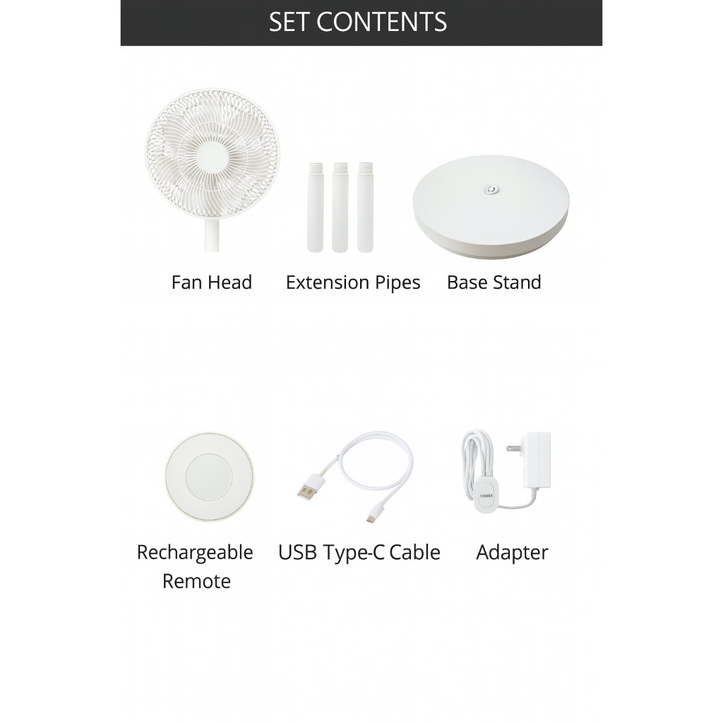 やんまー recolte Cordless Circulation Fan Authentic】Recolte Cordless Circulation Fan – Portable, Quiet