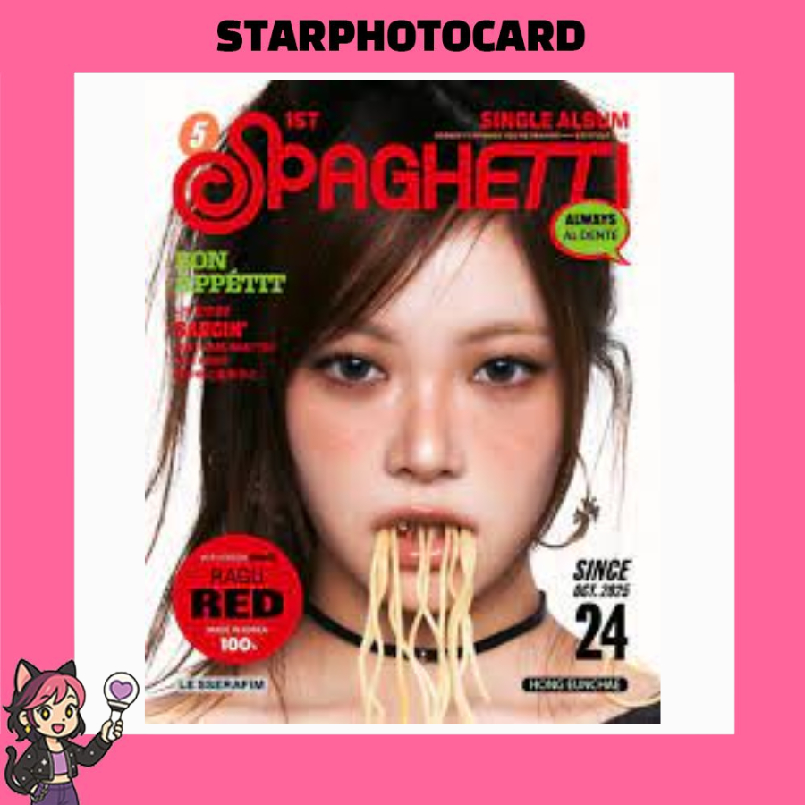 READT STOCK] LE SSERAFIM - 1ST SINGLE ALBUM SPAGHETTI COMPACT VER