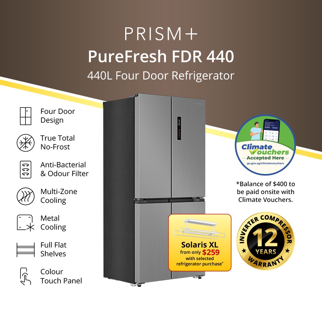 PRISM+ PureFresh FDR 440 | 440L Four Door Refrigerator | True Total No ...