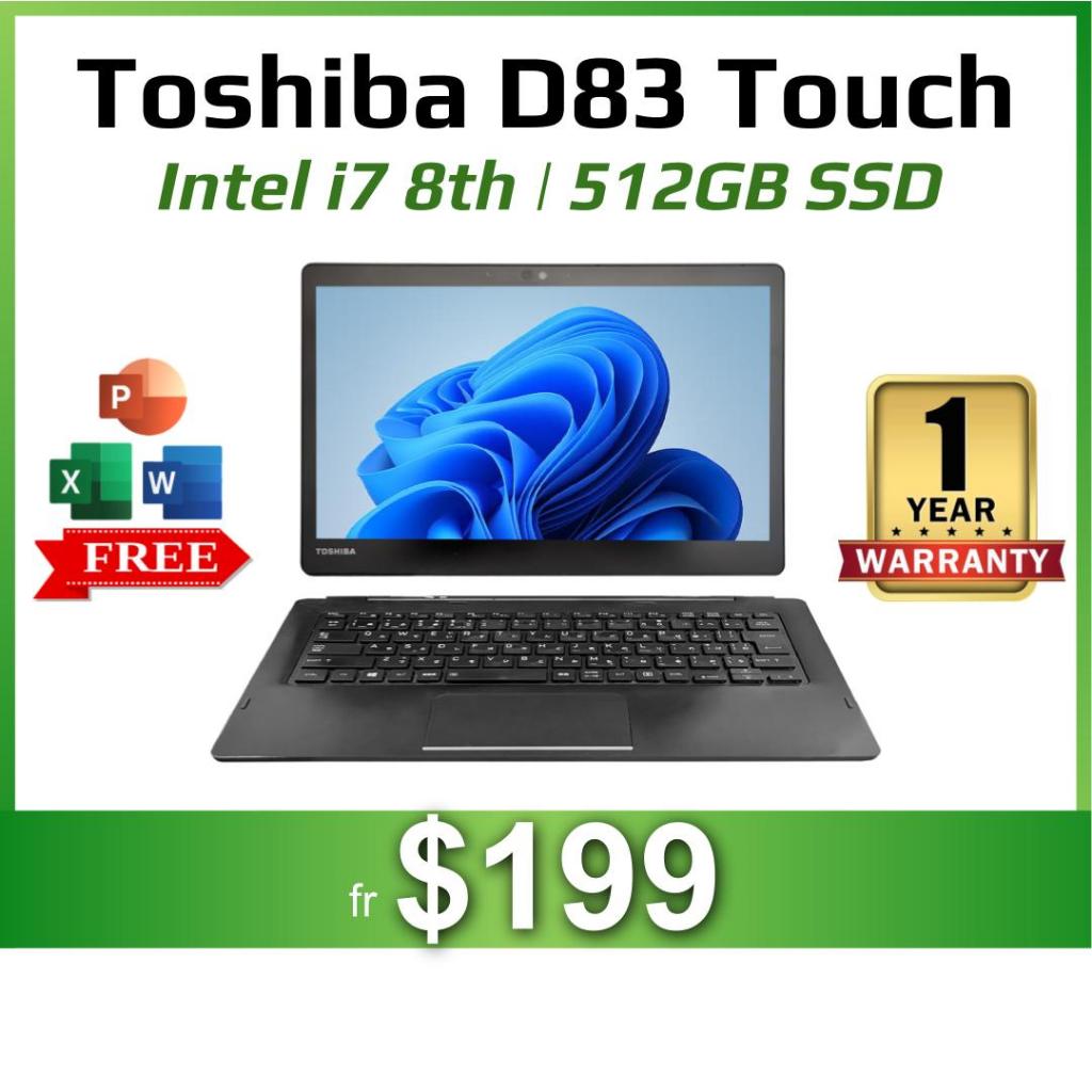 [Refurbished] Toshiba D83 Touch Intel i7 Laptop | 512GB SSD | Windows ...