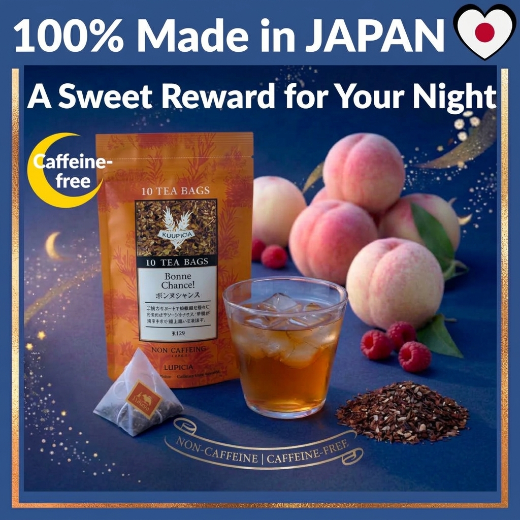 LUPICIA Bonne Chance Green Rooibos Tea Peach Raspberry Caffeine Free ...