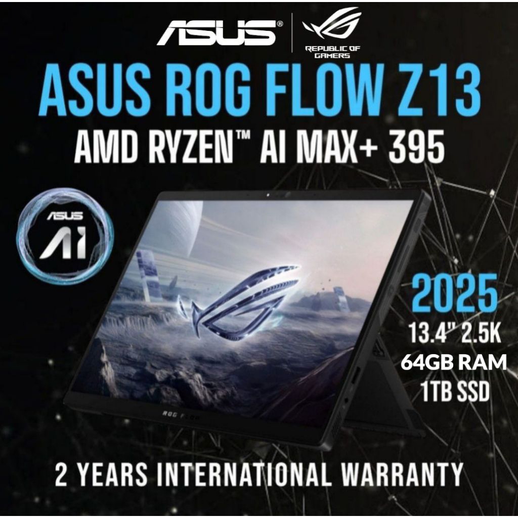 (LOCAL) ASUS ROG FLOW Z13 64GB RAM | AMD Ryzen AI MAX+ 395 | 13.4