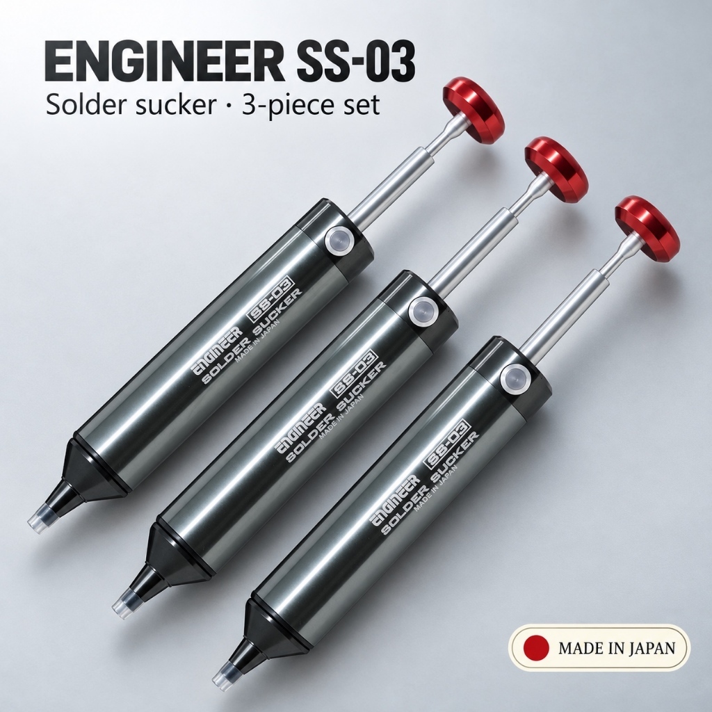 ENGINEER SS-03 Solder Sucker Desoldering Pump 3 Pieces Set | Shopee ...