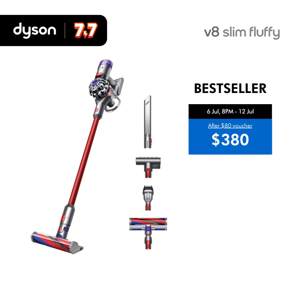 7.7 Specials] Dyson V8 Slim ™ Fluffy Cordless Vacuum Cleaner