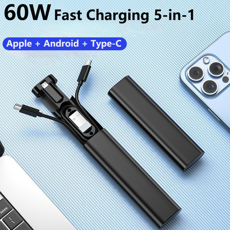 SG Hidden Cable 60W Super Fast Charging Multi-Function Storage Box ...
