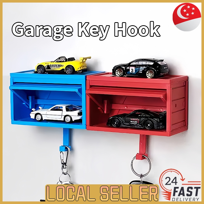 [SG In Stock]Garage Key Hook with Opening Door Garage Keychain Hook ...