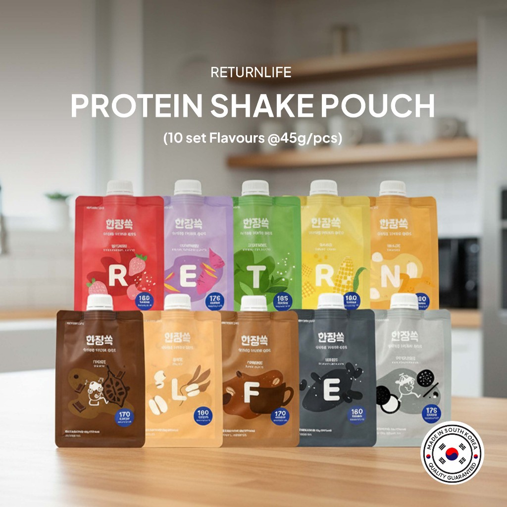 RETURNLIFE Protein Shake Pouch Type 10pcs/SET (45g/pcs) | Shopee Singapore