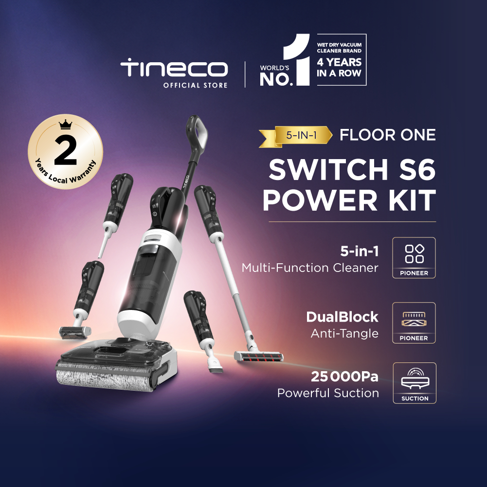 5-IN-1】Tineco Floor One Switch S6 Power Kit 25kPa Multi-Function