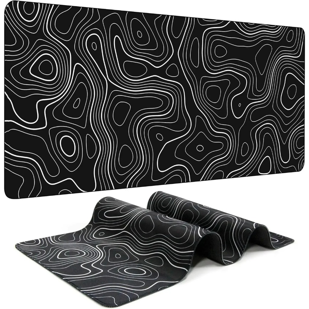Topography Mouse Pad Topographic Map Lines Mousepads 90x40/80x30cm ...