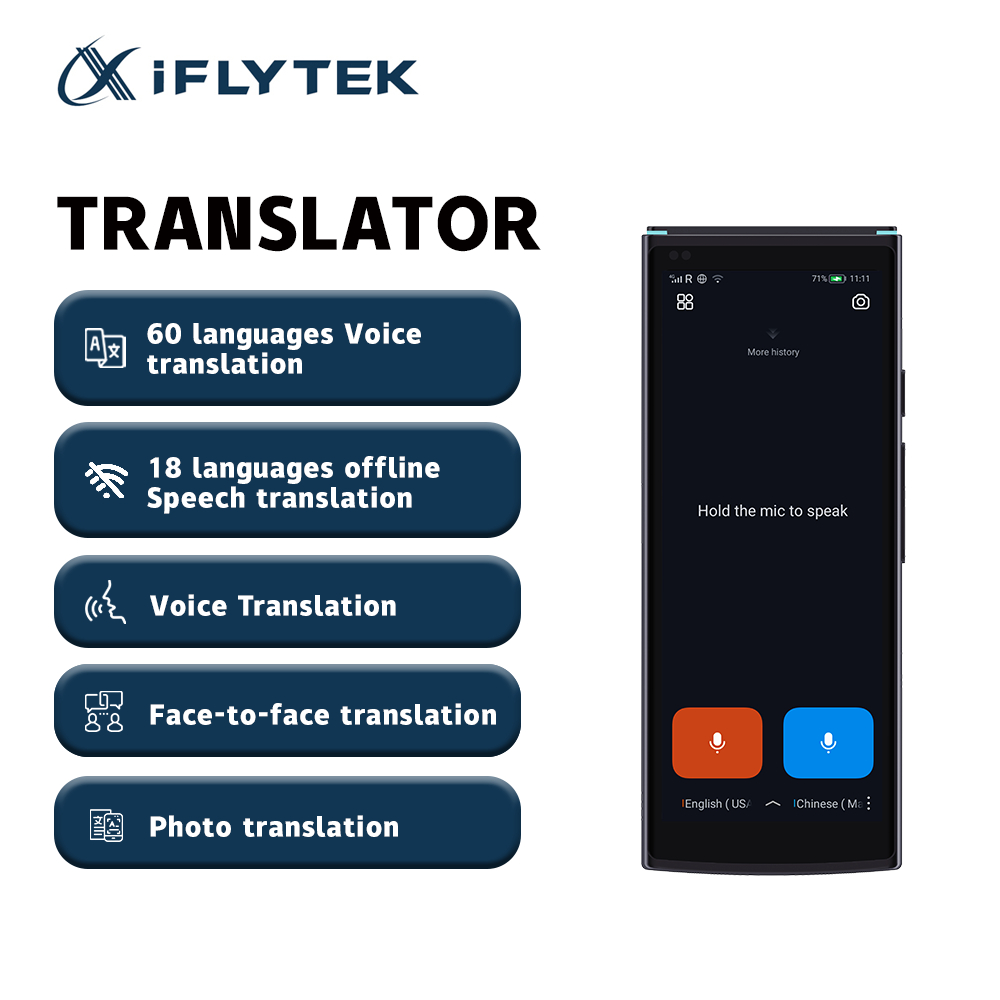 iFLYTEK Smart Translator Portable Real-time Multi-Language Speech