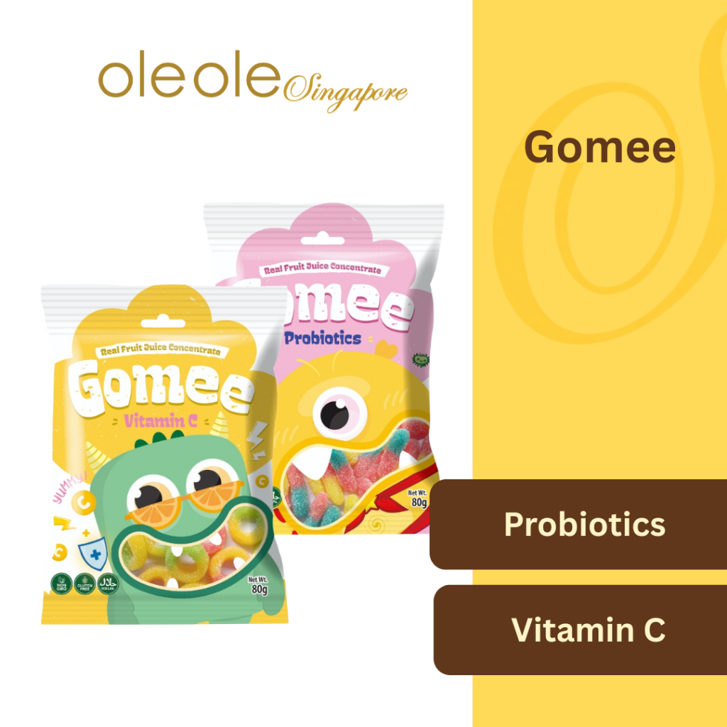 Gomee Real Fruit Juice Gummies 80g (Probiotics/Vitamin C) | Shopee ...