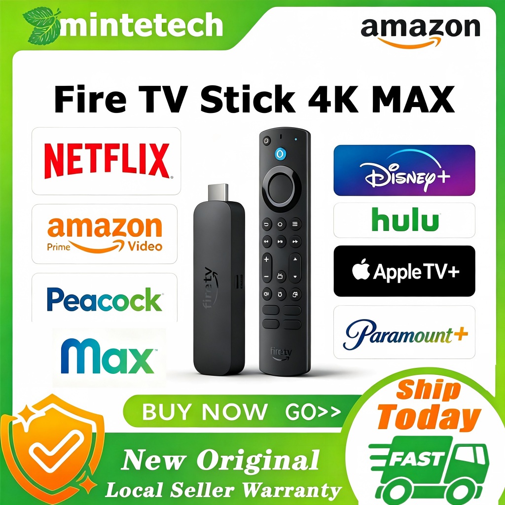 Amazon Fire TV Stick 4K MAX 2024 Media Box Wi-Fi 6E Wireless