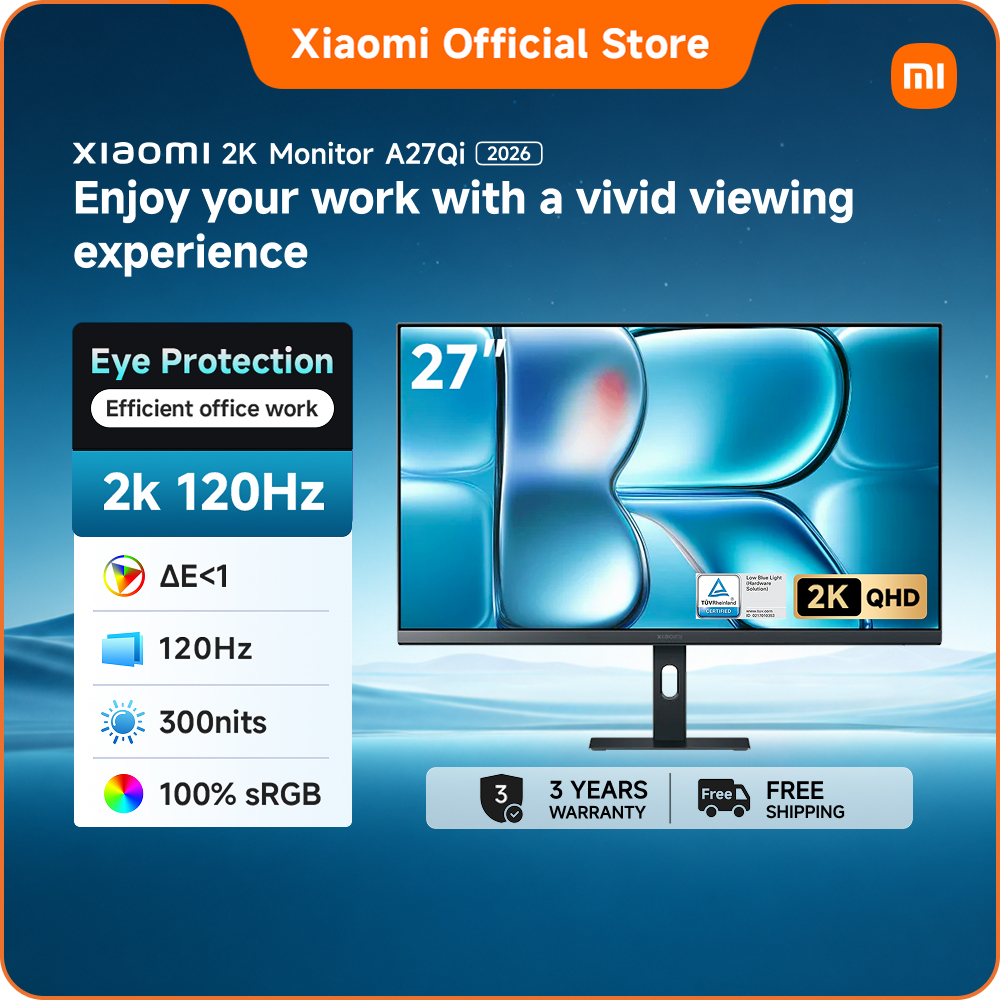 Xiaomi 2K Monitor A27Qi 2026|2K Super-Clear Image Quality, 27-inch IPS ...