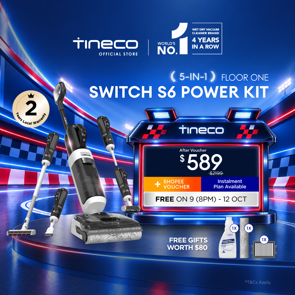 5-IN-1】Tineco Floor One Switch S6 Power Kit 25kPa Multi-Function