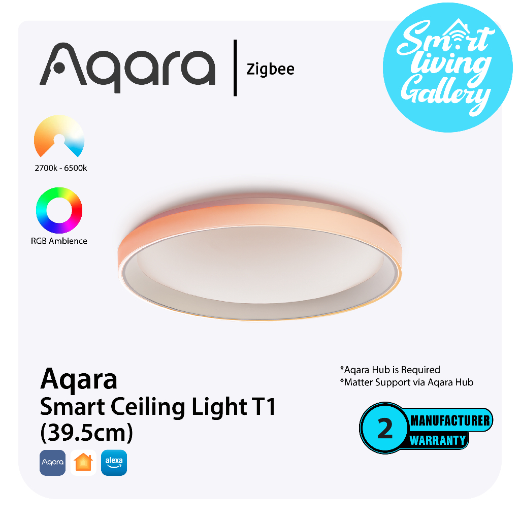 AQARA LED Ceiling Light T1M With Matter RGB+IC with Gradient Effects ...