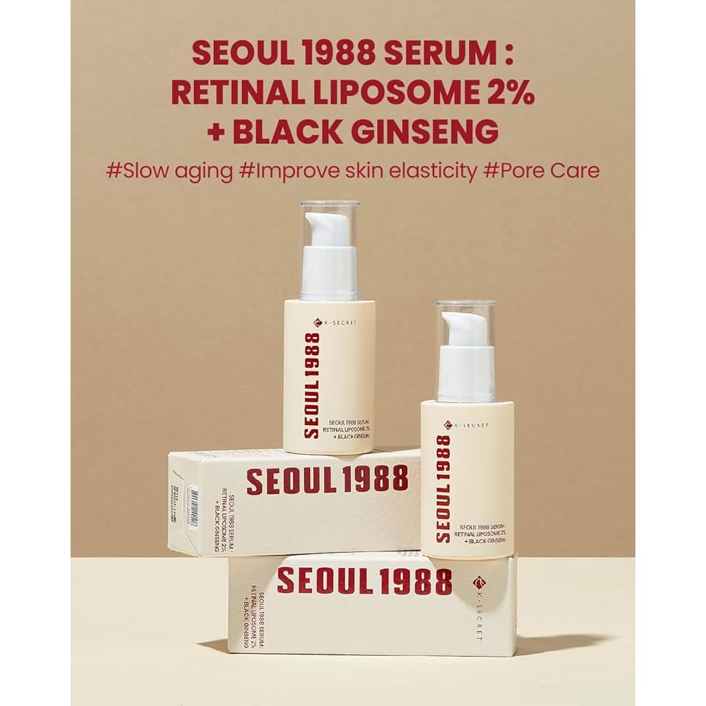K-SECRET SEOUL 1988 SERUM RETINAL LIPOSOME 2% + BLACK GINSENG 30ML ...