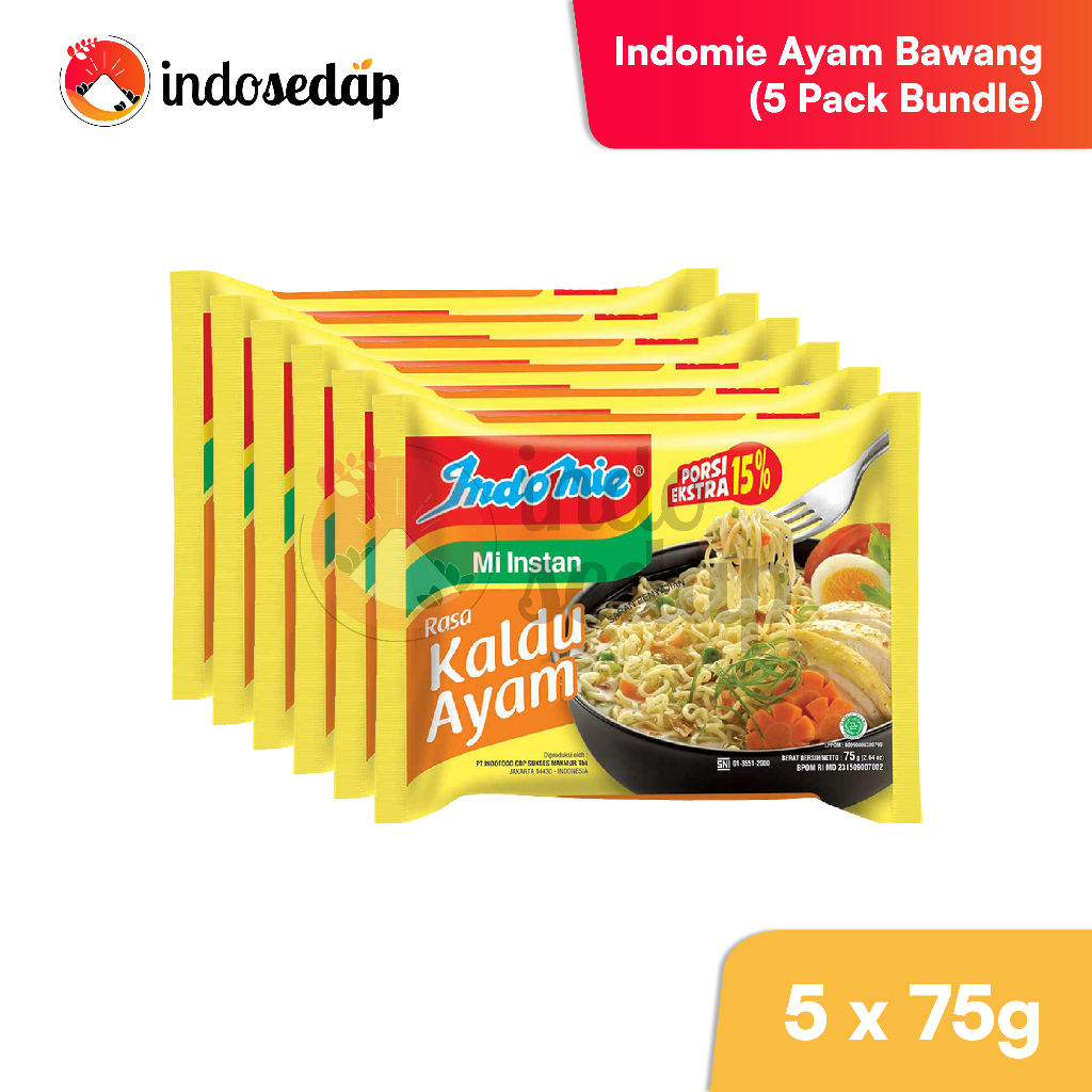 IndoSedap Indomie Kaldu Ayam | Authentic Original Indonesian Instant ...