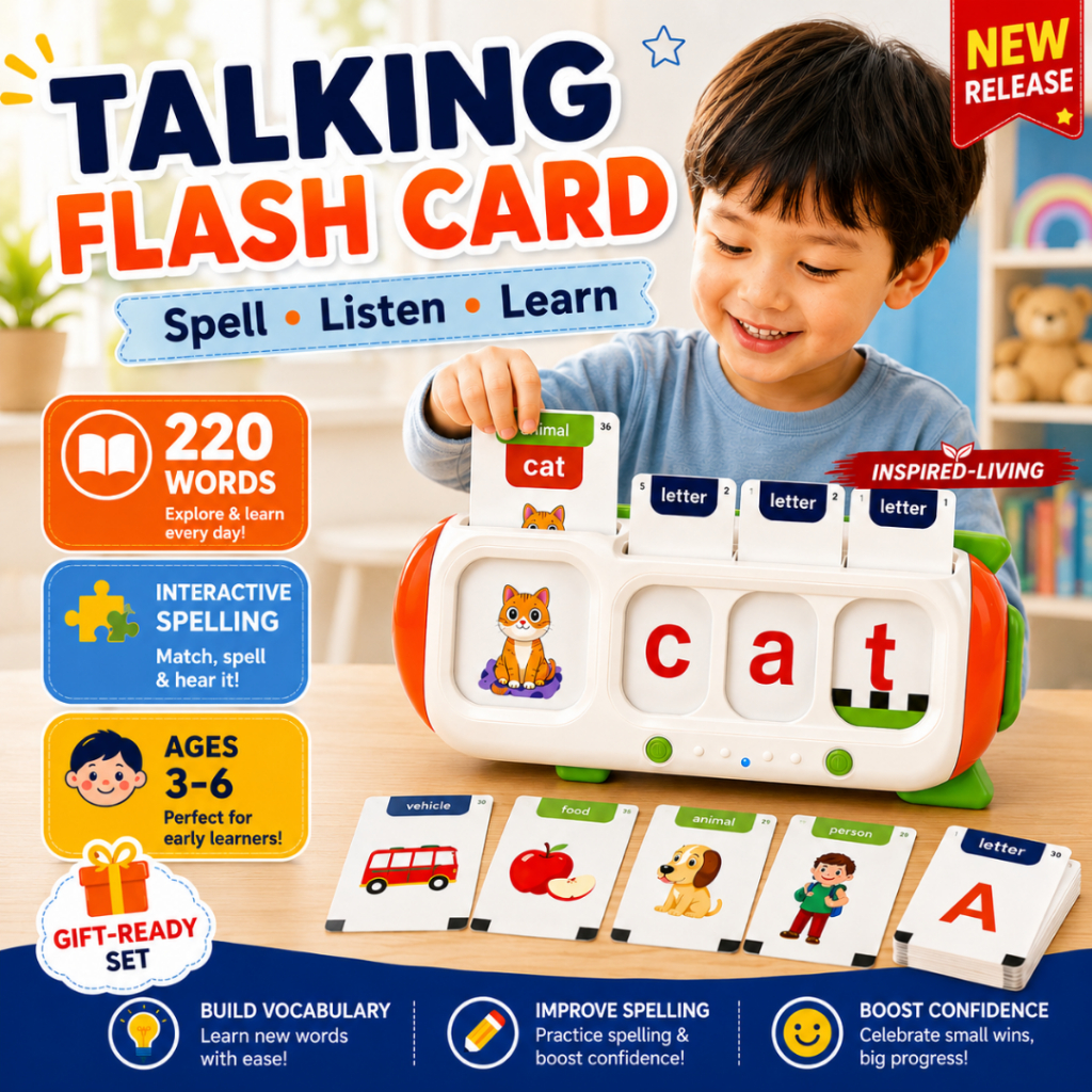 Talking Flash Cards 220 Words | Interactive Spelling Educational ...