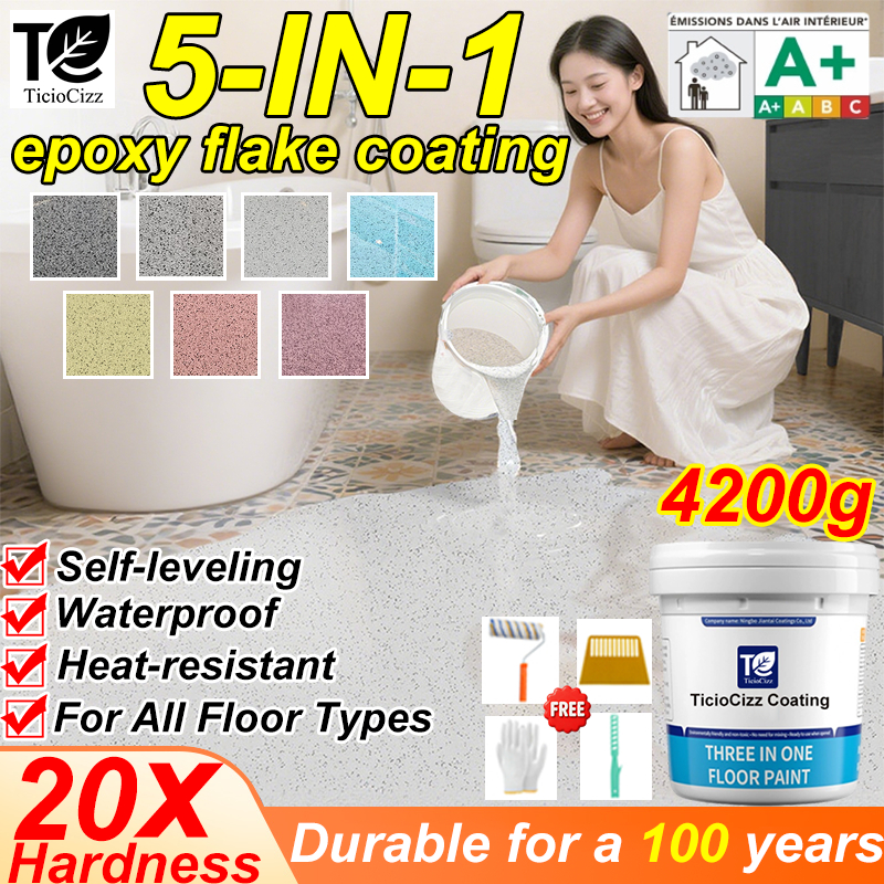 5 in 1 epoxy flake coating epoxy floor coating tile coating Wear ...