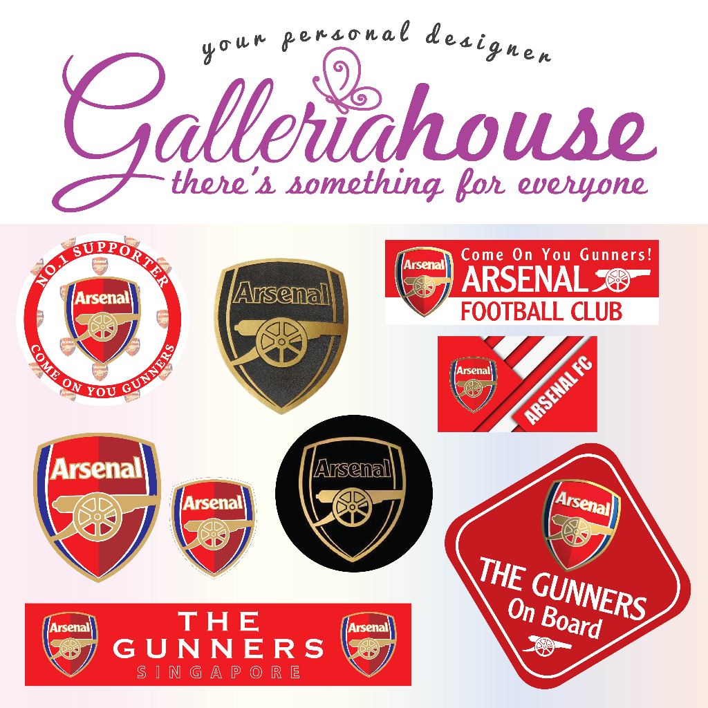 All About Arsenal Fans Car Decals Stickers Soccer Teams Football Clubs ...