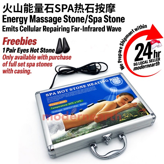 [SG Stock] Hot Spa Stones, Hot Stone Therapy Set, Spa Massage Stones ...