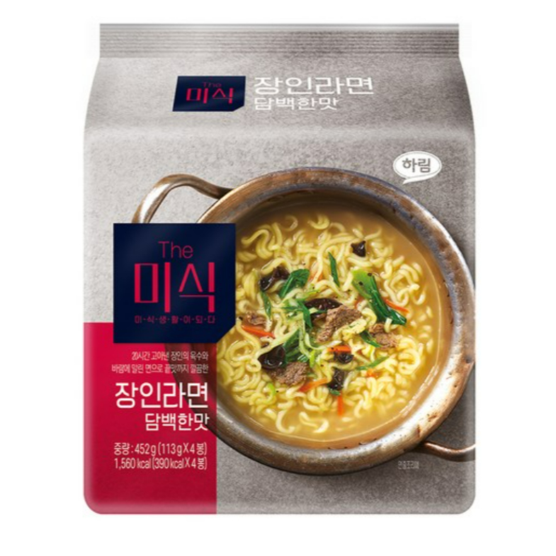 HARIM Themisik Master Ramen – Mild Flavor 113g x 4 | Korean Instant ...