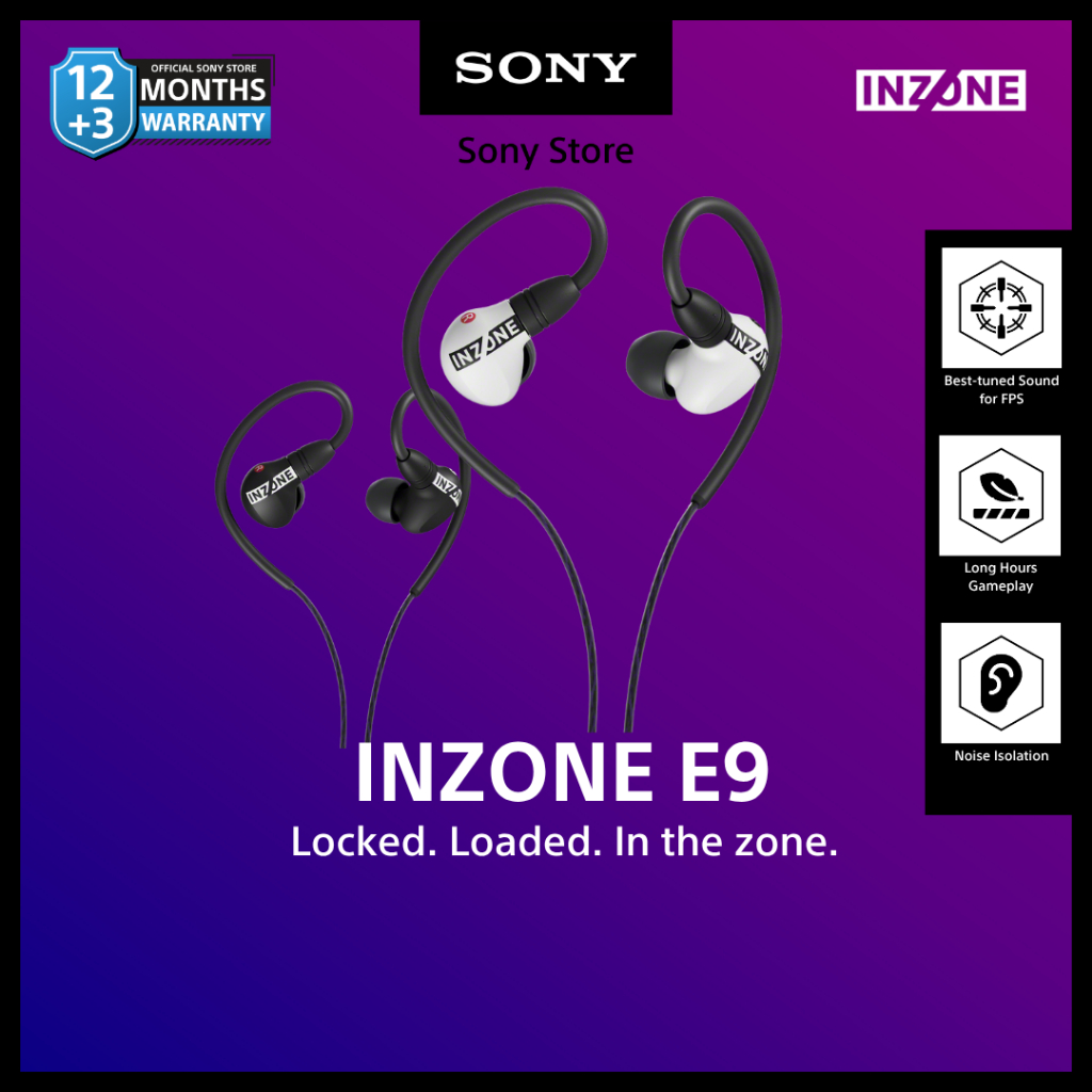 Sony INZONE E9 | Gaming In-ear | IER-G900 | Inzone | Noise