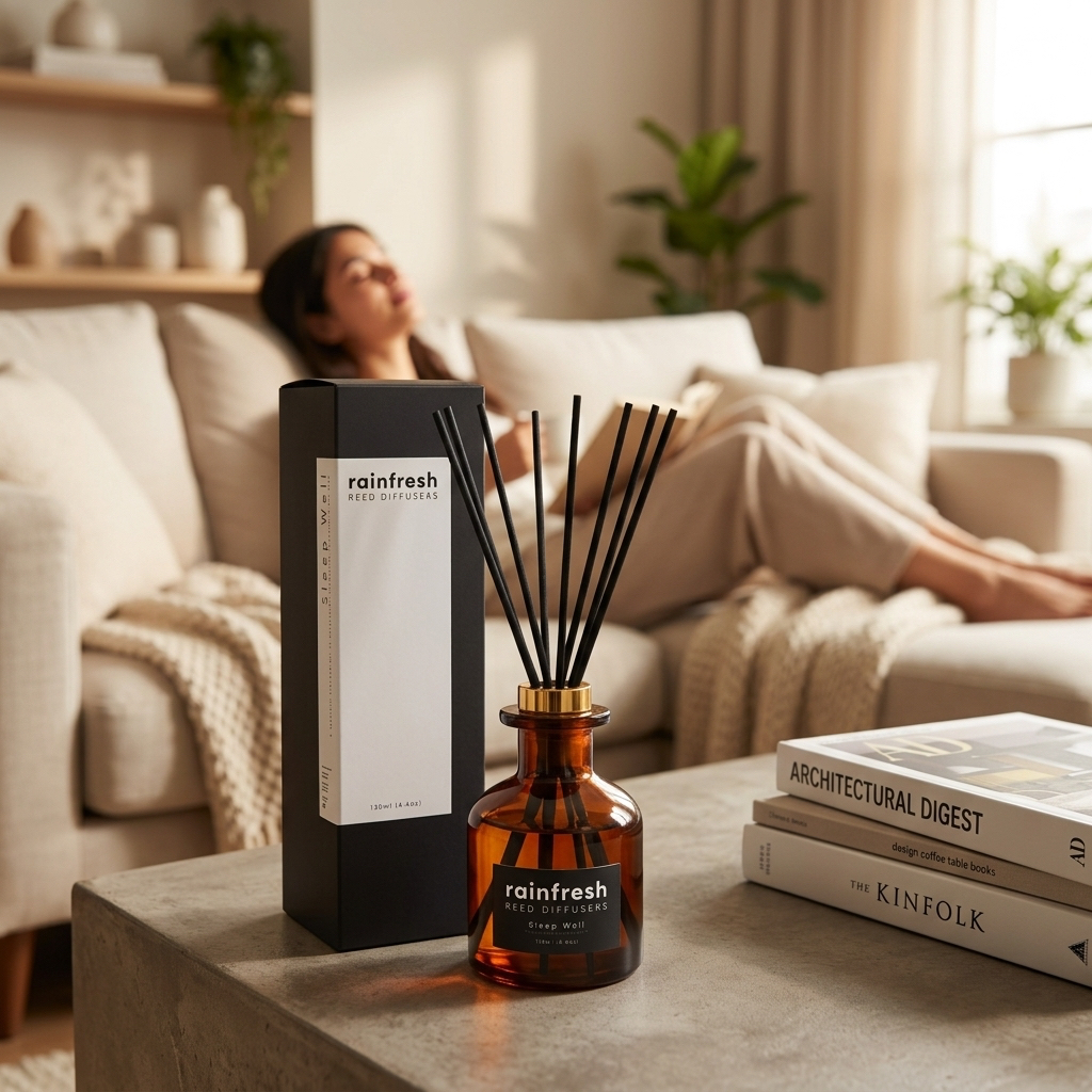 Rainfresh Reed Diffuser Aromatherapy Scents 130ml for Home & Office ...
